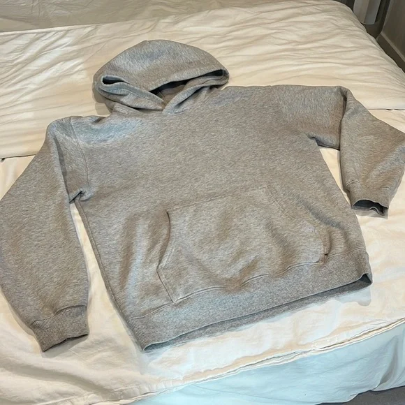 TNA HEATHER CHROME GREY COZY SWEATFLEECE HOODIE ARITZIA SIZE XS - Picture 8 of 14
